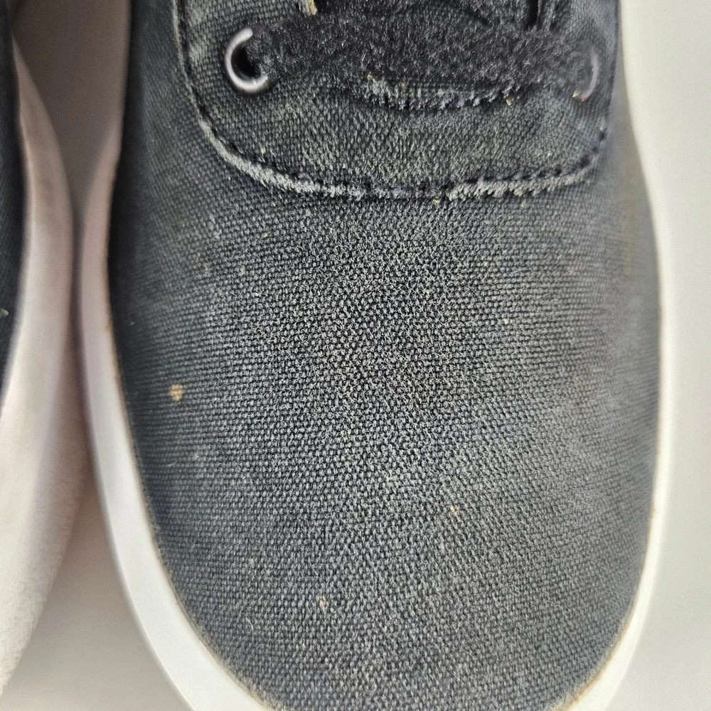Adidas Court Platform CLN Low Black White Canvas Sneakers GW6909 Womens 8